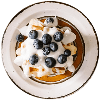 Menu Dark nyus toasted bread with grape